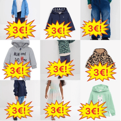 3,00 € Kinderbekleidung Mix Kategorie A neue Markenware Kleider Hosen Overalls Shorts Blusen Jeans Pyjamas Größen Baby bis Teenager Lagerwar