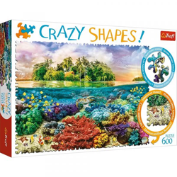 Crazy Shapes Puzzle Tropical Island - 600 pieces