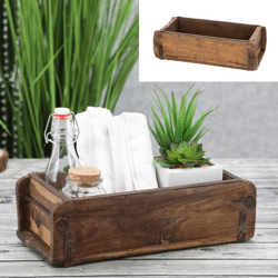 Holzkiste, Ziegelform, Altholz, ca. 30cmL