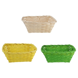 Easter basket, square, 3/s, approx. 20x8cm