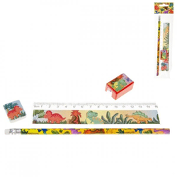 Writing set dinosaur 19 cm set of 4