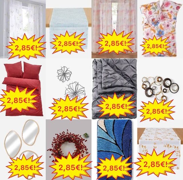 2,85 € Haushaltswaren Stock Kategorie A Bettwäsche Handtücher Badematten Lampen Taschen Duschvorhänge Mix Ware auf Lager Versand weltweit au