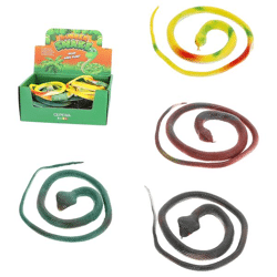 Rubber snake, 4/s, approx. 70cmL