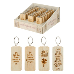 Wooden key ring sayings