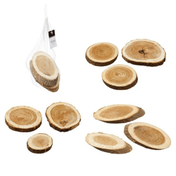 Wooden disks, set of 2, approx. 150g