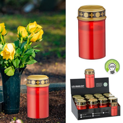 LED grave light, flickering, 12 pieces in display 