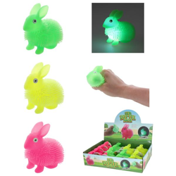 LED shaggy rabbit, 3/s, approx. 8cmH