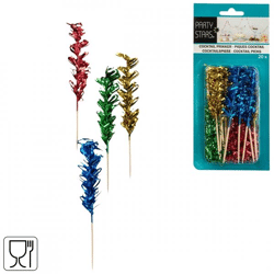 Party Stars Cocktailspieße 11 cm Satz mit 20 Stück
