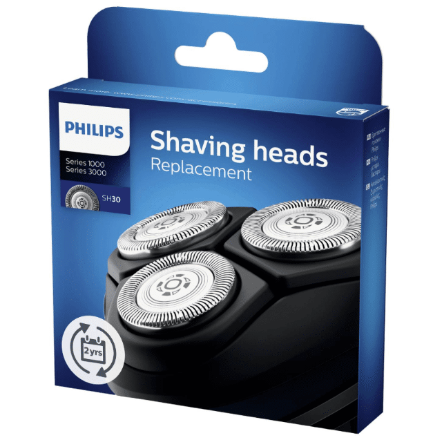PHILIPS SH30/50 Ersatzscherköpfe für Series S1000 & S3000 – Neuware