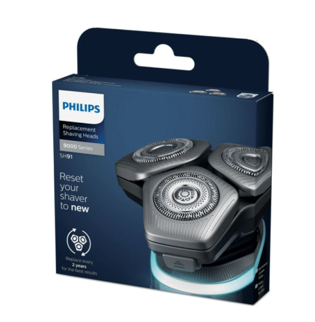PHILIPS SH91/50 SteelPrecision Ersatzscherköpfe für Series S9000 – Neuware
