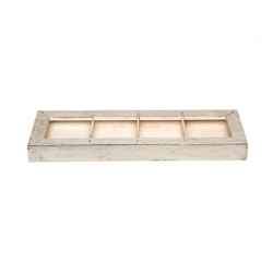 Schaal Polly Wood beige 37,5 cm