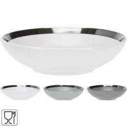 Siaki plate deep 20.5 cm 3 assorted