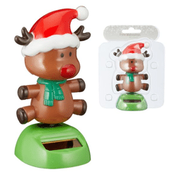 Solar Wackel Elch, ca. 10cmH