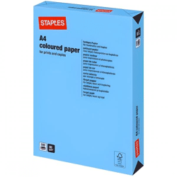 Staples paper A4 colored azure 500 sheets