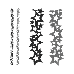 Table ribbon stars felt 2/s approx. 120cm x 7cm 