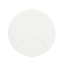 Tischset, PP, rund, weiß, ca. 38cmD
