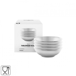 Vtwonen bowl silver 7 cm set of 4