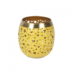 Countryfield Tea light holder Anjana S yellow 8 cm
