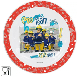 Dinner plate Fireman Sam 21 cm