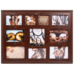Photo frame Laura collage brown 65 x 51 cm