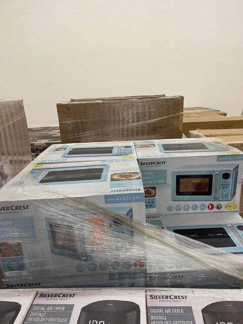 Markenware Haushaltskleingeräte – Mikrowellen & Heißluftfritteusen – A-Ware OVP – Exportposten