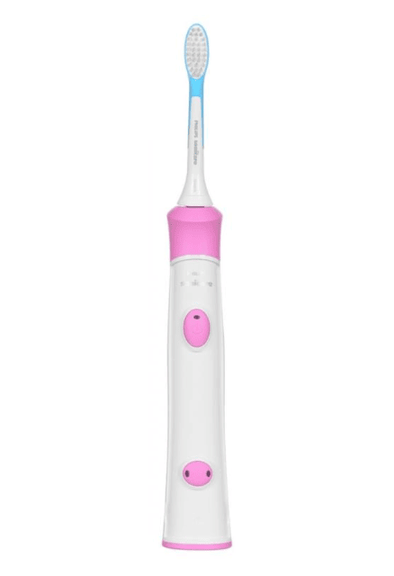 PHILIPS HX6352/42 Sonicare Kinderzahnbürste Pink – Elektrische Zahnbürste für Kinder ab 4 Jahren mit 2 Bürstenköpfen