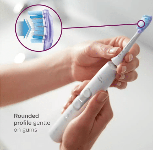 PHILIPS HX9052/17 Sonicare Premium Gum Care Ersatzbürstenköpfe im praktischen 2er Pack für gründliche Zahnpflege und sanfte Reinigung des Za