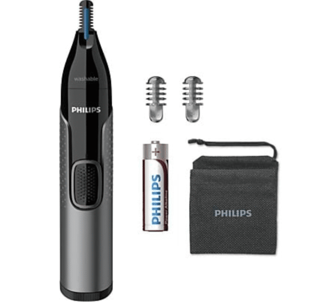 PHILIPS NT3650/16 Nasen-, Ohren- & Augenbrauentrimmer – Präziser Grooming-Trimmer für komfortable Pflege