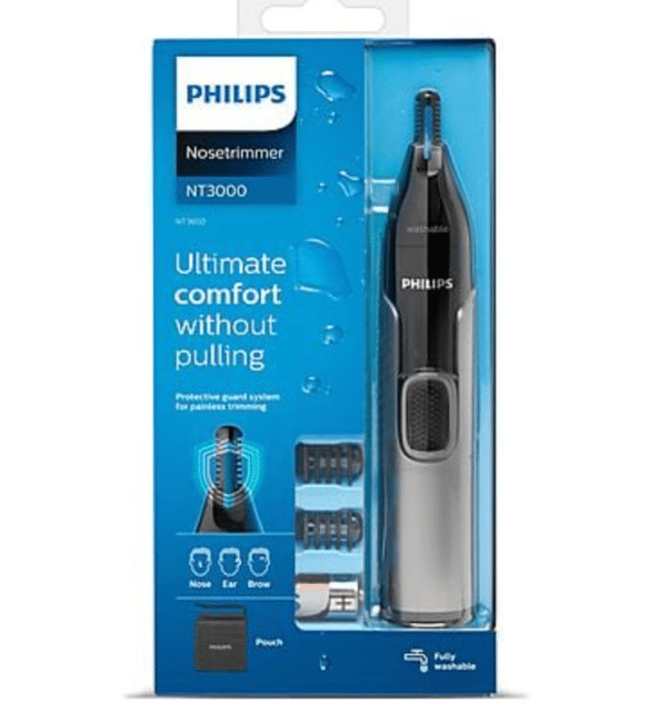 PHILIPS NT3650/16 Nasen-, Ohren- & Augenbrauentrimmer – Präziser Grooming-Trimmer für komfortable Pflege