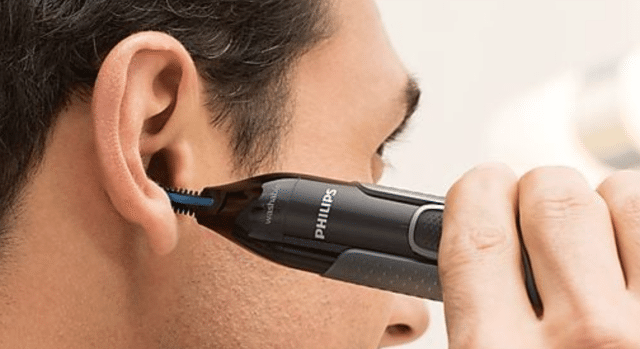 PHILIPS NT3650/16 Nasen-, Ohren- & Augenbrauentrimmer – Präziser Grooming-Trimmer für komfortable Pflege