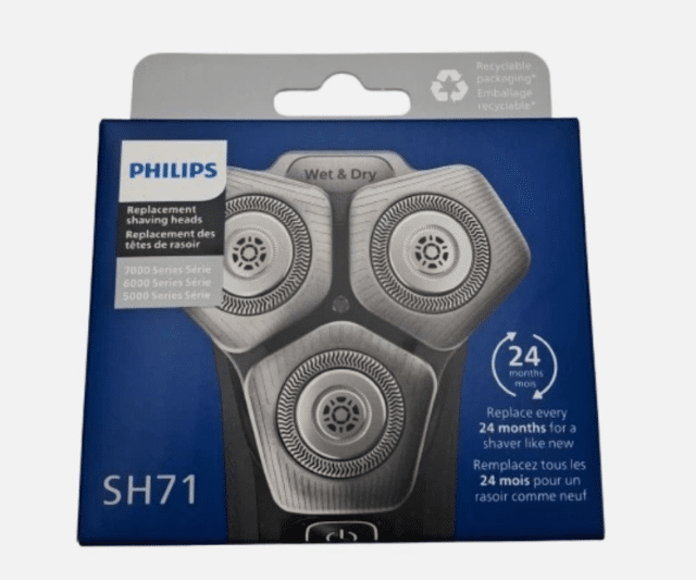 PHILIPS SH71/50 Ersatzscherköpfe – Original Rasierklingen für Philips Rasierer