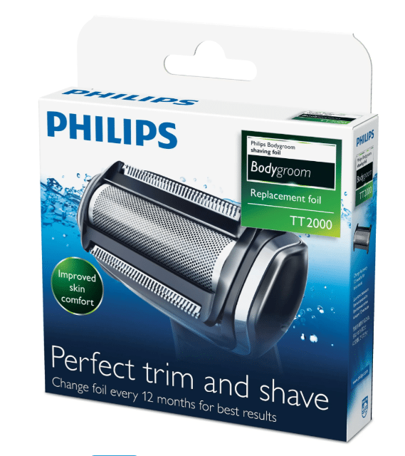 PHILIPS TT2000/43 Ersatzscherkopf – Original Ersatzteil für Philips Bodygroom Rasierer – Neuware