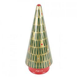 Music box Christmas tree metal 28 cm
