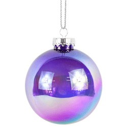 Wilko Weihnachtskugel irisierender Effekt 10 cm 6 Stück