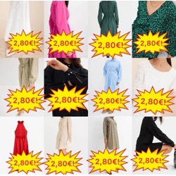 2,80 € Damenkleider Stock Mix Kategorie A aus deutschen Katalogen Größen 32–54 Sommer Herbst Frühling Mindestbestellung ab 20 Stück Versand 