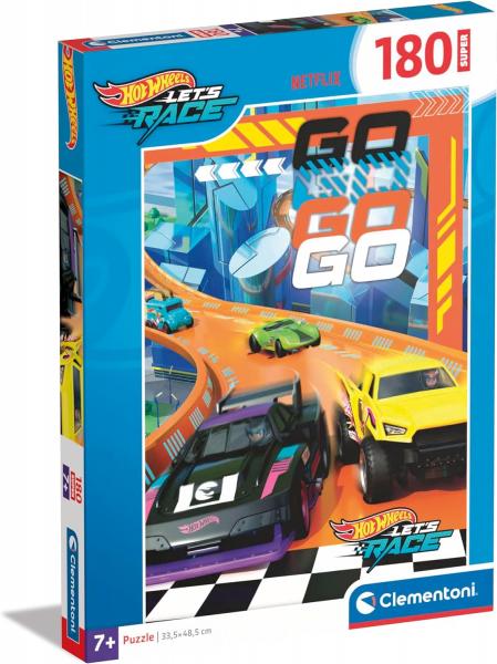 180 pieces Puzzle Supercolor - Hot Wheels