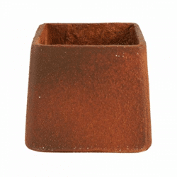 Blumentopf Quadratisch rostfarbig 16 cm