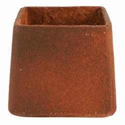 Blumentopf Quadratisch rostfarbig 19 cm