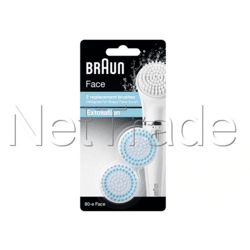 Braun Face SE80 Ersatzbürsten 2er Pack – Reinigungsbürsten für Braun Face Geräte