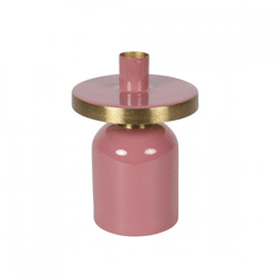 Countryfield Candlestick Madras L old pink 14 cm