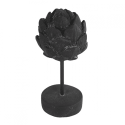 Countryfield Statue Artischocke auf Fuß Davor schwarz 23 cm