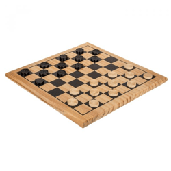 Checkers wooden board game - 28.5 cm