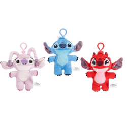 Disney Stitch 2D BagClip - 3-fach sortiert - 13 cm