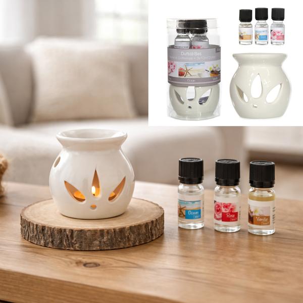 Duft&ouml;l Set m.Duftlampe, 4tlg