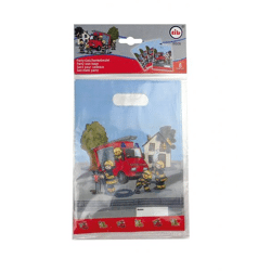 Fire department - 8 gift bags - 17 x 23 cm