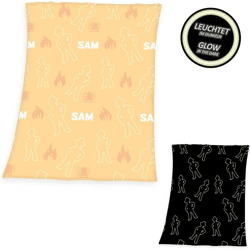 Fireman Sam - Glow in the Dark - Wellsoft fleece blanket - 130 x 160 cm