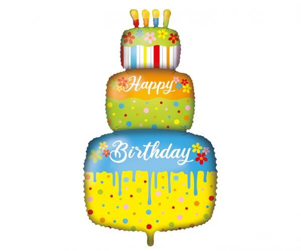 Folienballon "Torte" - 95 cm