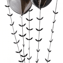 Ginger Ray Halloween Schwimmleinen Fledermaus 100 cm 5 Stück