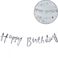 Ginger Ray Schriftzug Girlande Happy Birthday 1,5 m