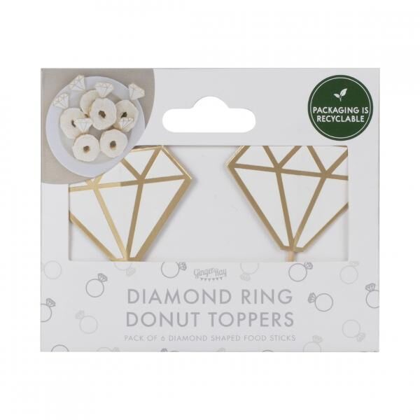 Ingwer-Rochen-Cocktailstäbchen Ringe 6 Stück